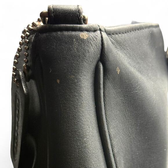 Vintage COACH 9818 East West Penelope Black Leather Nickel Crossbody Costa Rica - Picture 13 of 16